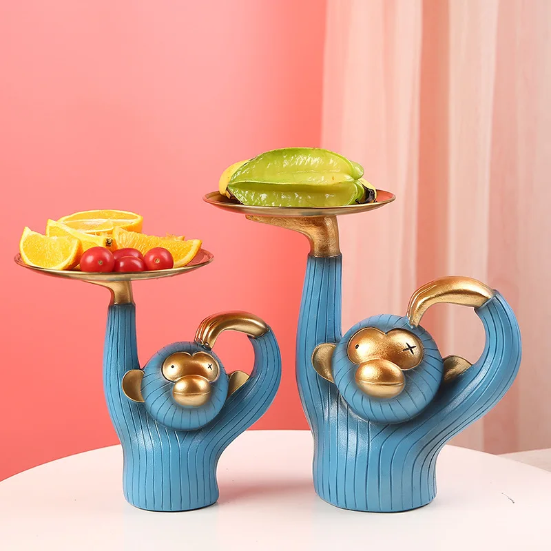 Cute Monkeys Store Large Tray Ornaments Creative Resin Crafts Home Living Room Porch Key Fruit Candy Tray Ornaments
Cute Monkeys Store Large Tray Ornaments Creative Resin Crafts Home Living Room Porch Key Fruit Candy Tray Ornaments