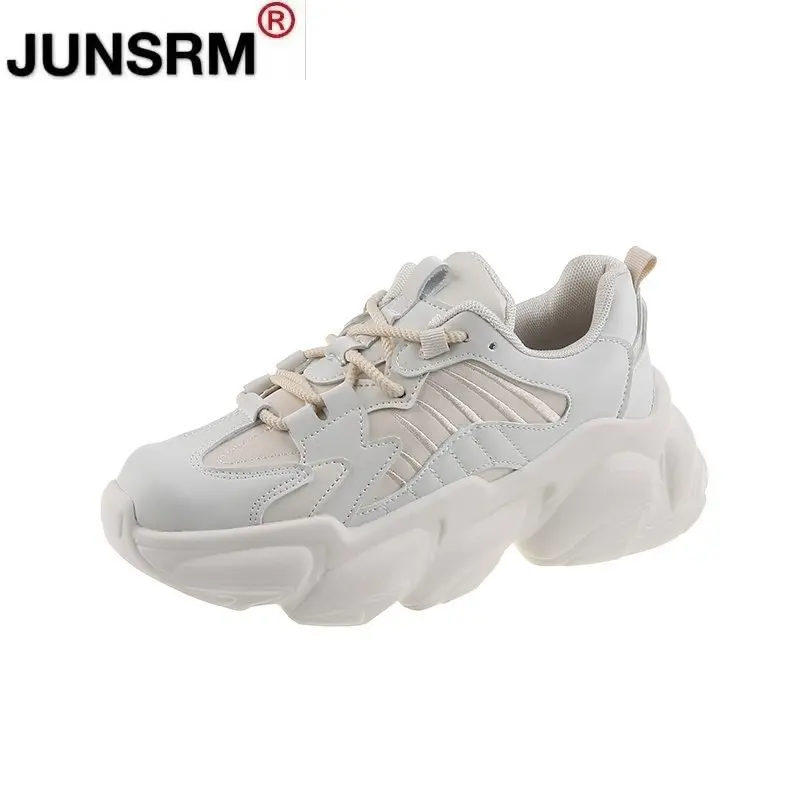 2021 Women's Sneakers Shoes Lace Up Thick Platform Casual Shoes Woman Leather Comfort Fashion Female Spring New Zapatos Mujer 
2021 Women's Sneakers Shoes Lace Up Thick Platform Casual Shoes Woman Leather Comfort Fashion Female Spring New Zapatos Mujer