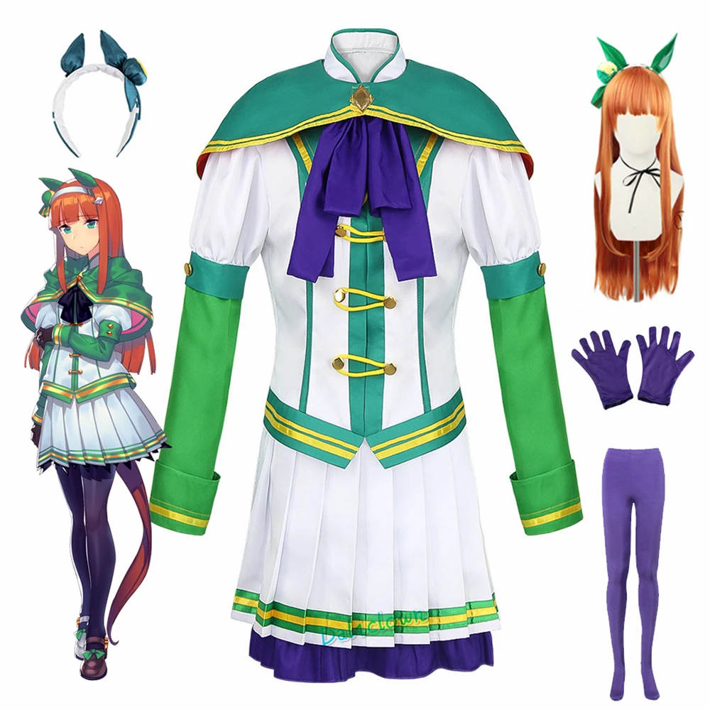 Umamusume Uma Musume Pretty Derby Silence Suzuka Cosplay Costume Anime School Uniform Wig Halloween Christmas Costume 
Umamusume Uma Musume Pretty Derby Silence Suzuka Cosplay Costume Anime School Uniform Wig Halloween Christmas Costume