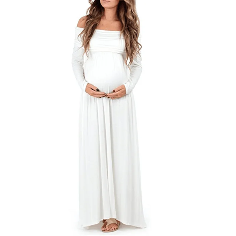Elegant Maternity Pregnancy Clothes Dress For Photo Shoot Maxi Gown Pregnant Women Sexy Shoulderless Photography Props Dresses
Elegant Maternity Pregnancy Clothes Dress For Photo Shoot Maxi Gown Pregnant Women Sexy Shoulderless Photography Props Dresses