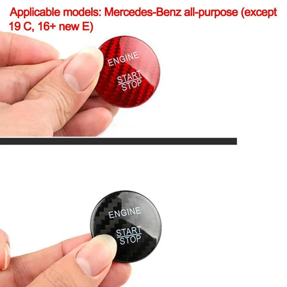 Car Engine Ignition START Button Cover STOP Switch Key Decor Ring Carbon Fiber Sticker For Mercedes-Benz Class C GLA Car Styling
Car Engine Ignition START Button Cover STOP Switch Key Decor Ring Carbon Fiber Sticker For Mercedes-Benz Class C GLA Car Styling