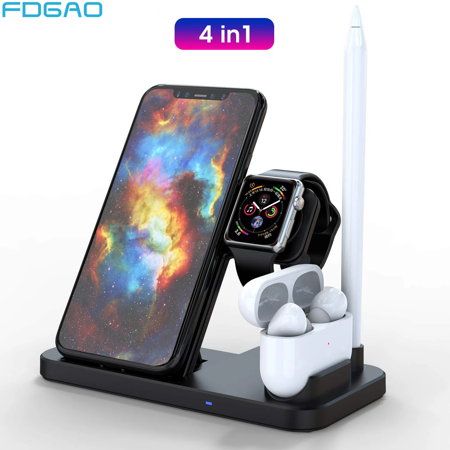 Беспроводное зарядное устройство 4 в 1 10 Вт Qi док-станция для iPhone 12 11 XS XR X 8 Samsung подставка для быстрой зарядки для Airpods Pro Apple Watch 6
Беспроводное зарядное устройство 4 в 1 10 Вт Qi док-станция для iPhone 12 11 XS XR X 8 Samsung подставка для быстрой зарядки для Airpods Pro Apple Watch 6