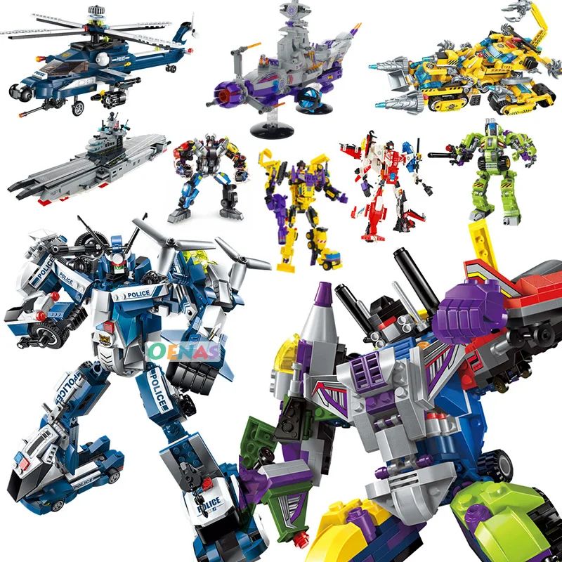 Children Robot Toy Transformations Anime Series Action Figure Car Boat Warship Tank Helicopter Model Building Blcoks Bricks Toys
Children Robot Toy Transformations Anime Series Action Figure Car Boat Warship Tank Helicopter Model Building Blcoks Bricks Toys