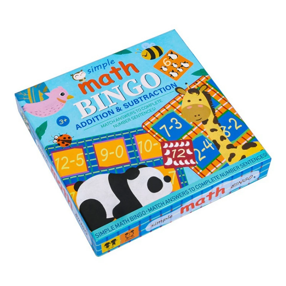 Simple Math Bingo Game Learning Education Toys Addition Subtraction Numbers Puzzle Toy Memorie Board Game Kids Maths Toy
Simple Math Bingo Game Learning Education Toys Addition Subtraction Numbers Puzzle Toy Memorie Board Game Kids Maths Toy