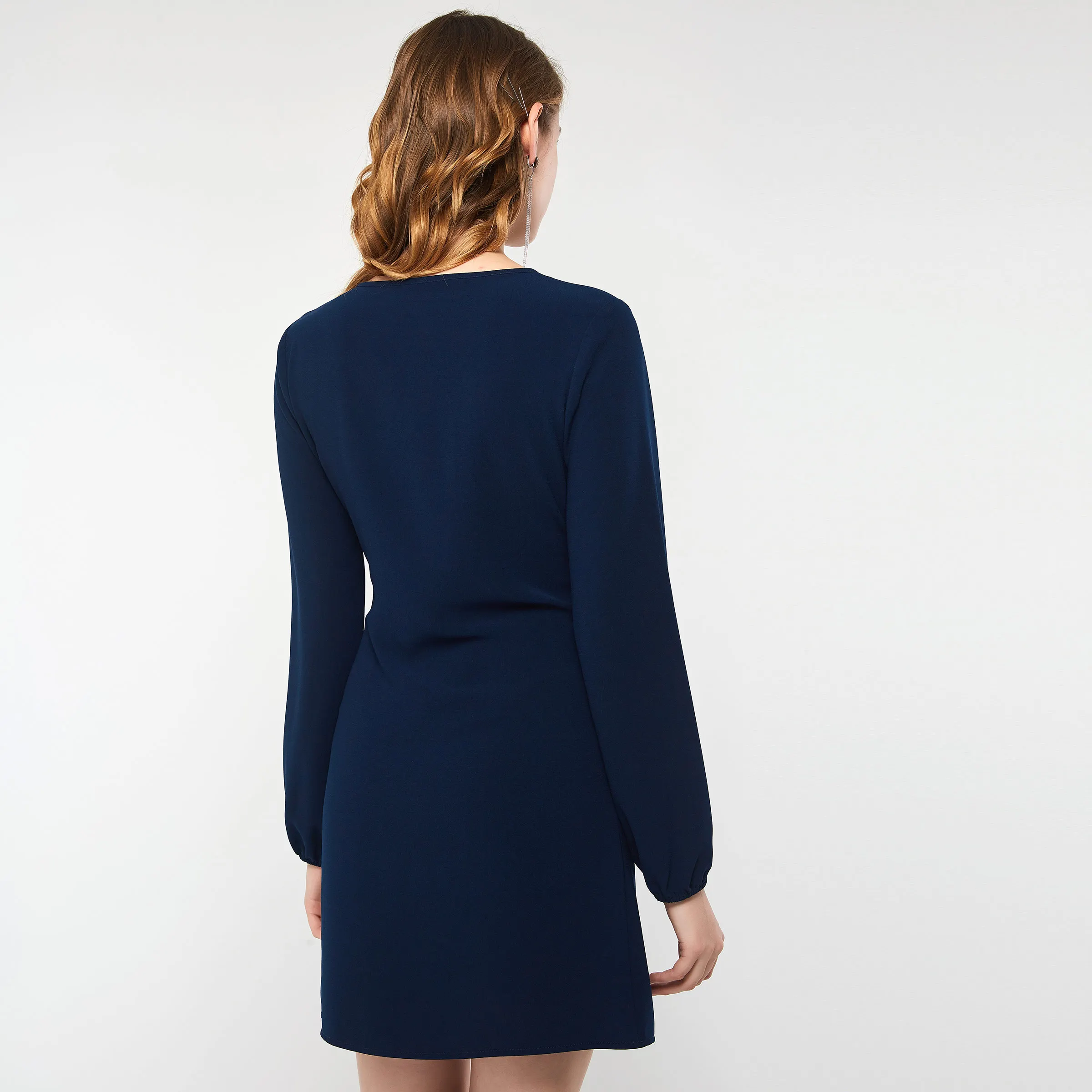 Women Short Dress Lace Up Elastic Soft Spring Summer 2021 Casual Solid Blue Mini Sexy Elegant Office Ladies Slim Basic Dresses 
Women Short Dress Lace Up Elastic Soft Spring Summer 2021 Casual Solid Blue Mini Sexy Elegant Office Ladies Slim Basic Dresses