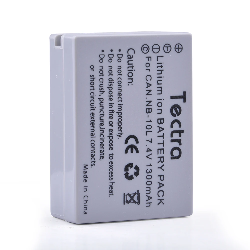Аккумуляторная батарея NB-10L NB10L NB 10L + зарядное устройство с двойным USB-портом для