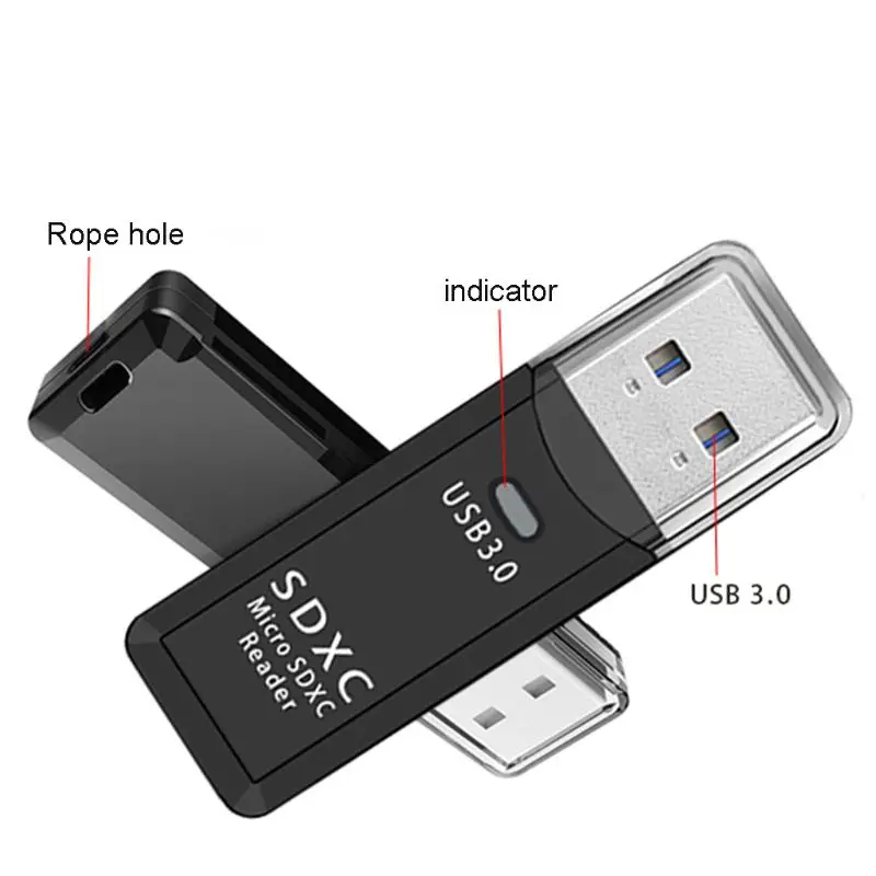 Высокоскоростной адаптер 2 в 1 USB 3 0 кардридер Micro SD TF для ПК ноутбука | Компьютеры и