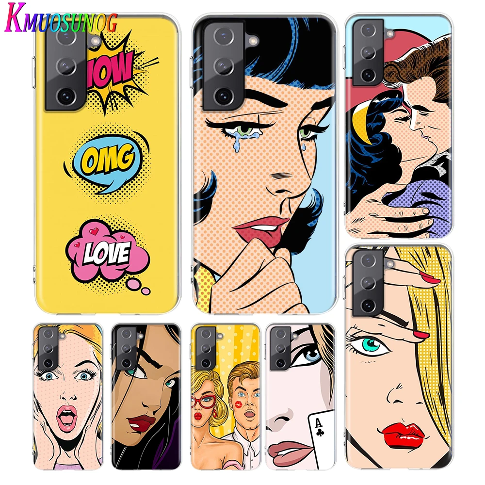 Transparent Cover Hot POP Art For Samsung Galaxy S21 S10 S10e S9 S8 S7 S6 Plus Ultra Edge Soft Phone Case
Transparent Cover Hot POP Art For Samsung Galaxy S21 S10 S10e S9 S8 S7 S6 Plus Ultra Edge Soft Phone Case