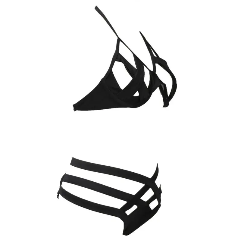 2020 Sexy Women Solid Hollow Bikini Set Summer Black Halter Swimwear Women Swimsuit Beach Summer Swim Suit Maillot De Bain Femme
2020 Sexy Women Solid Hollow Bikini Set Summer Black Halter Swimwear Women Swimsuit Beach Summer Swim Suit Maillot De Bain Femme