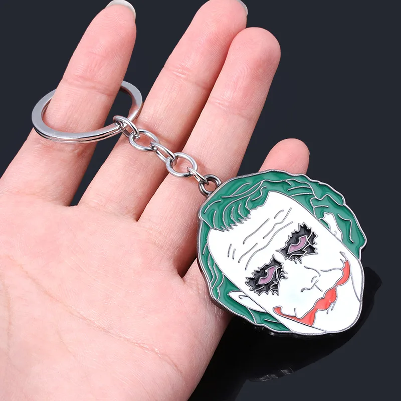 American Comic Film Joker Keycahain Zinc Alloy Mental Pendant Gift Fashionable Halloween Birthday Gifts Key Chains for Women
American Comic Film Joker Keycahain Zinc Alloy Mental Pendant Gift Fashionable Halloween Birthday Gifts Key Chains for Women