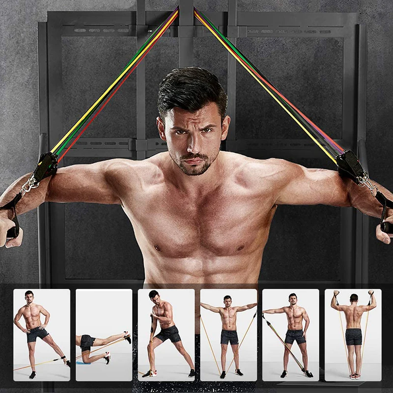 11 Pcs/Set Latex Resistance Bands Crossfit Training Body Exercise Yoga Tubes Pull Rope Expander Up To 150 Pounds Resistance Set
11 Pcs/Set Latex Resistance Bands Crossfit Training Body Exercise Yoga Tubes Pull Rope Expander Up To 150 Pounds Resistance Set