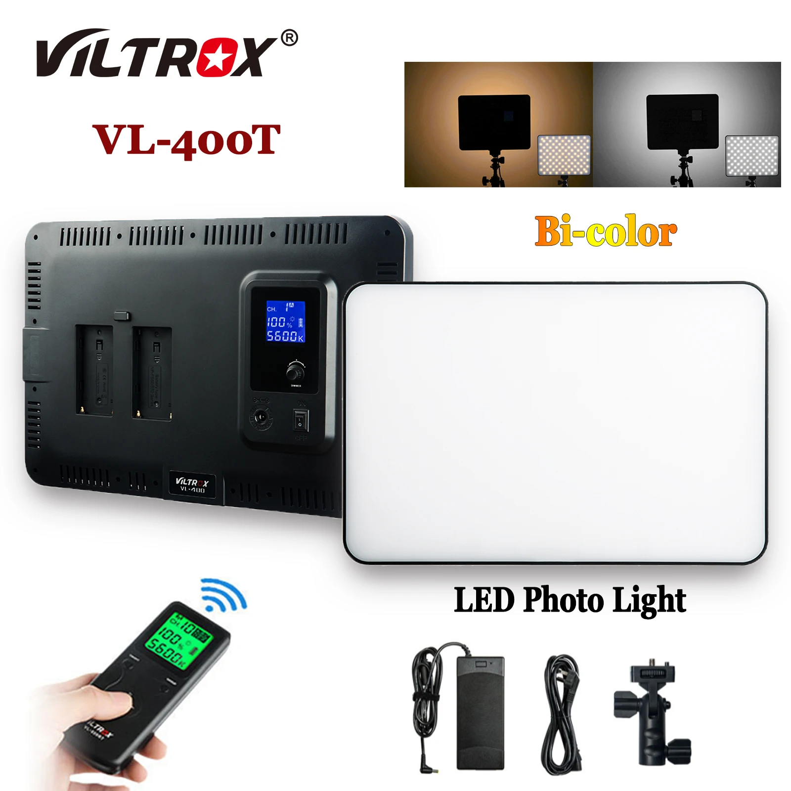 Viltrox VL-400T Studio Lights Bi-color LED Video Camera Light 40W LED Panel Lamp Photo Video Lighting for Photography studio
Viltrox VL-400T Studio Lights Bi-color LED Video Camera Light 40W LED Panel Lamp Photo Video Lighting for Photography studio
