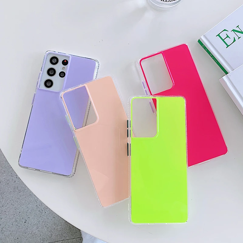 For Samsung Glaxy S20 Plus Fashion Candy Color Glass Phone Case For Samsung Note 20 Ultra Wavy Grain Frame Bumper Back Cover
For Samsung Glaxy S20 Plus Fashion Candy Color Glass Phone Case For Samsung Note 20 Ultra Wavy Grain Frame Bumper Back Cover