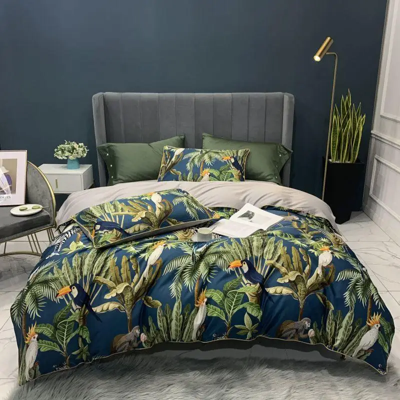Egyptian Cotton Soft Duvet Cover Fitted/Bed sheet set Flamingo Paisley Bedding Set Family set Twin Queen King size 4Pieces
Egyptian Cotton Soft Duvet Cover Fitted/Bed sheet set Flamingo Paisley Bedding Set Family set Twin Queen King size 4Pieces