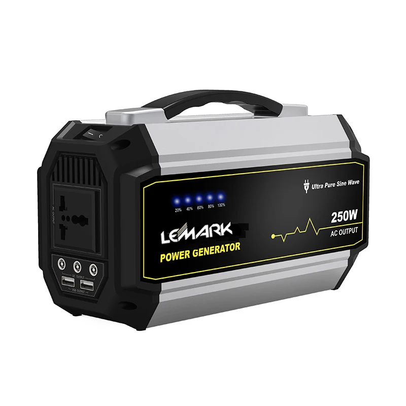 Power Bank 250Wh Lithium Battery Solar Kit USB DC AC 250W Power 5V 12V 110V Portable Solar Power Station for Camping Outdoors
Power Bank 250Wh Lithium Battery Solar Kit USB DC AC 250W Power 5V 12V 110V Portable Solar Power Station for Camping Outdoors