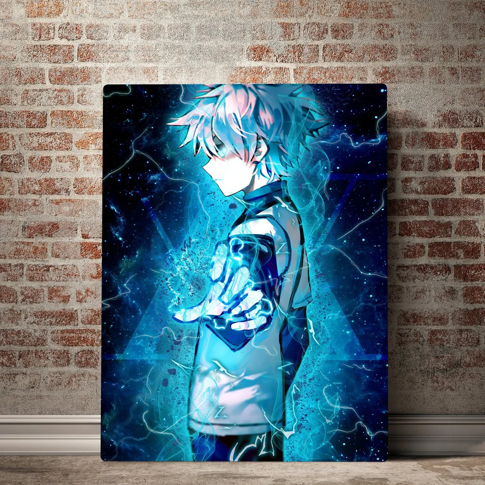 Картина на холсте Killua Zoldic Hunter X постер с HD печатью аниме настенное искусство Декор