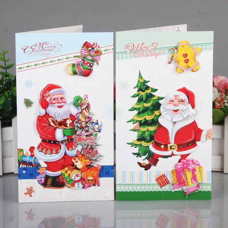 16pcs/lot Christmas Gift Greeting Card Santa Claus Pattern Paper Folding Card Christmas Special Card 12*21.5cm
16pcs/lot Christmas Gift Greeting Card Santa Claus Pattern Paper Folding Card Christmas Special Card 12*21.5cm