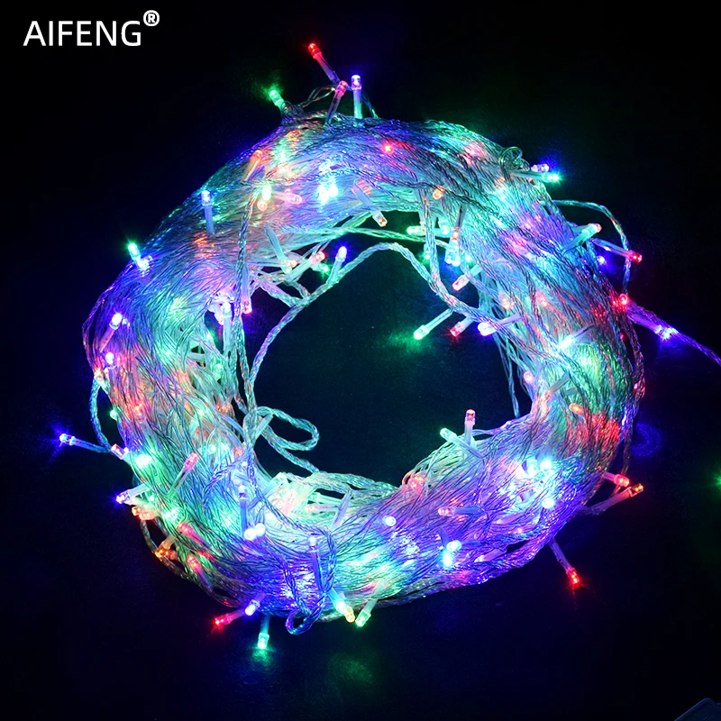 AIFENG String Light 5M 10M 20M 30M 50M 100M Christmas Tree Garland Fairy String Lights Chain Xmas Wedding Party Holiday Lighting
AIFENG String Light 5M 10M 20M 30M 50M 100M Christmas Tree Garland Fairy String Lights Chain Xmas Wedding Party Holiday Lighting