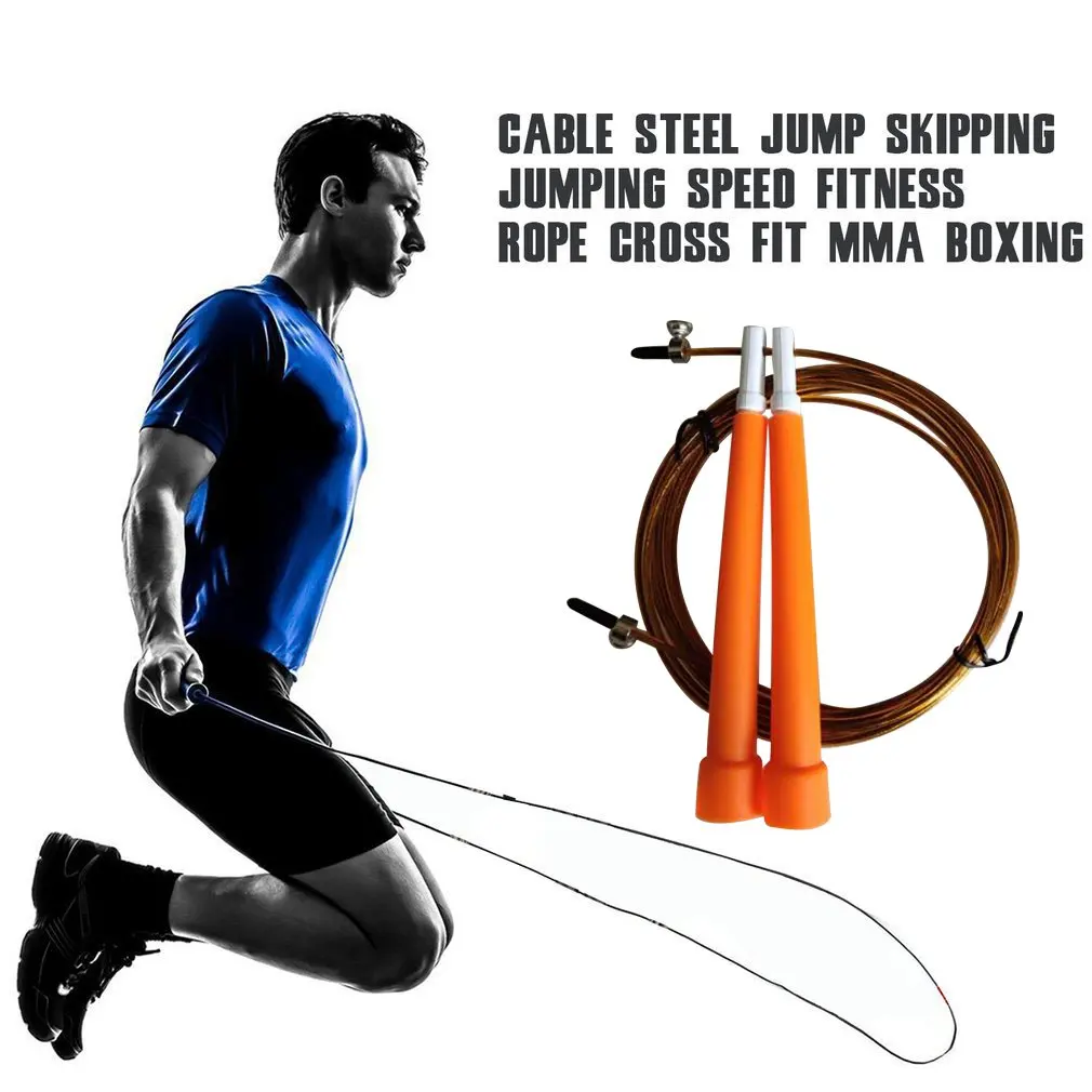 Jump Skipping Ropes Cable Steel Wire Adjustable Fast Speed ABS Handle Flexible Jump Ropes Crossfit Training Boxing Sports
Jump Skipping Ropes Cable Steel Wire Adjustable Fast Speed ABS Handle Flexible Jump Ropes Crossfit Training Boxing Sports