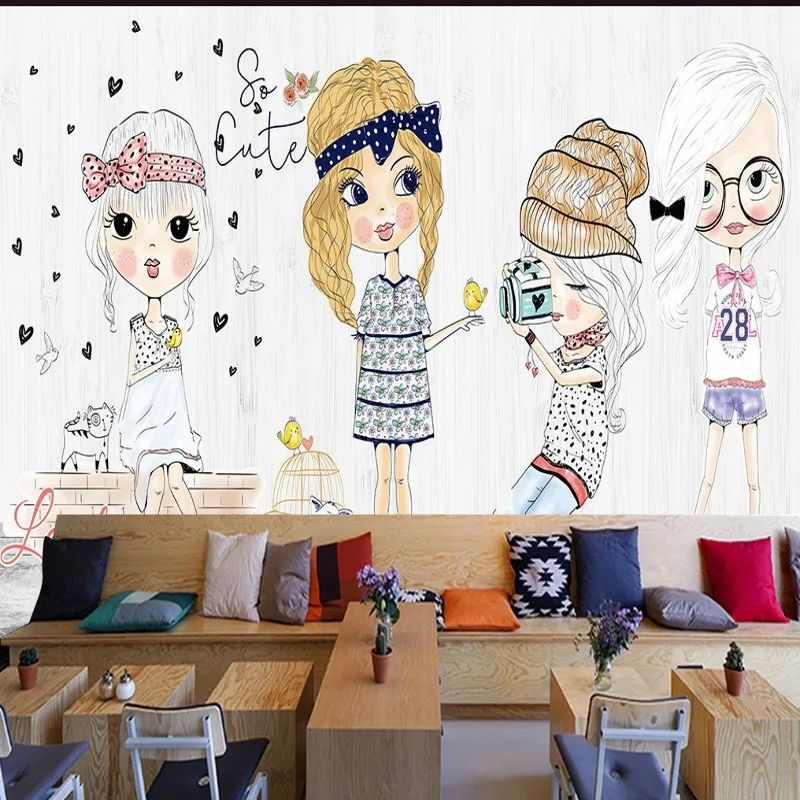 Drop Shipping Custom 3D Photo Wallpaper Fashion Girl Hand Painted Cartoon Mural Custom Mall Clothing Store Wall Wallpaper Mural
Drop Shipping Custom 3D Photo Wallpaper Fashion Girl Hand Painted Cartoon Mural Custom Mall Clothing Store Wall Wallpaper Mural