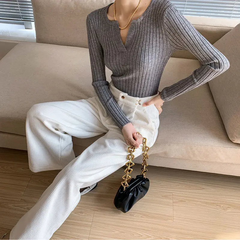 Women's Wide Leg Pants Corduroy High Waist Autumn Winter Drape Feel Loose White Straight Femme Baggy Aesthetic Pants
Women's Wide Leg Pants Corduroy High Waist Autumn Winter Drape Feel Loose White Straight Femme Baggy Aesthetic Pants