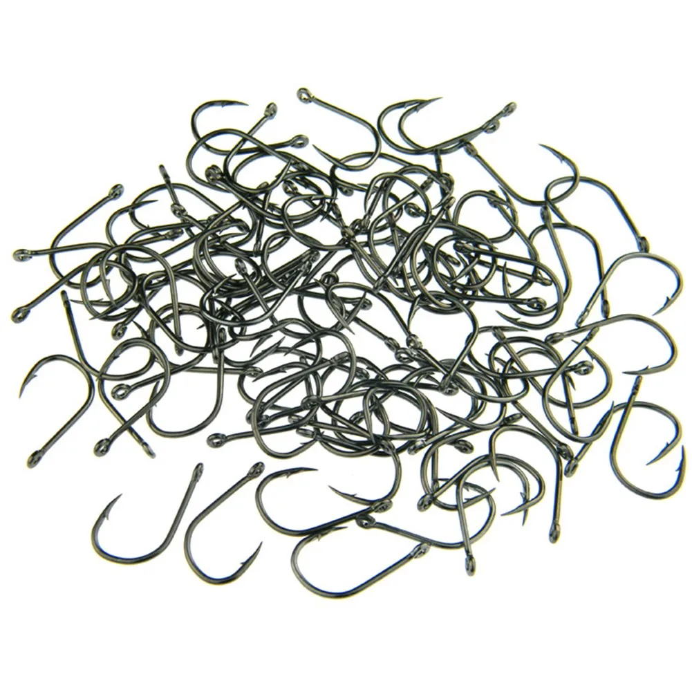 100pcs Fishhook Fish Treble Catfish Circle Hooks For Soft Lure Carbon Steel 4#-12# Pesca Circle Fishing Tackle Hook Set
100pcs Fishhook Fish Treble Catfish Circle Hooks For Soft Lure Carbon Steel 4#-12# Pesca Circle Fishing Tackle Hook Set