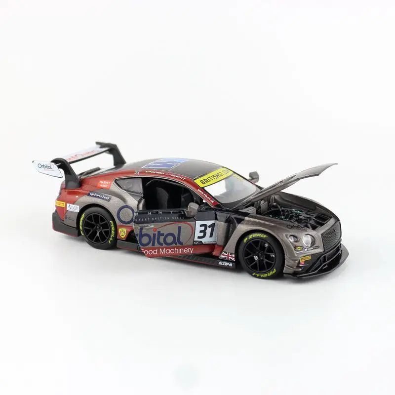 Литая игрушка модель 1:32 Blancpain GT Bentley Continental NO.31 автомобиль выдвижная дверь