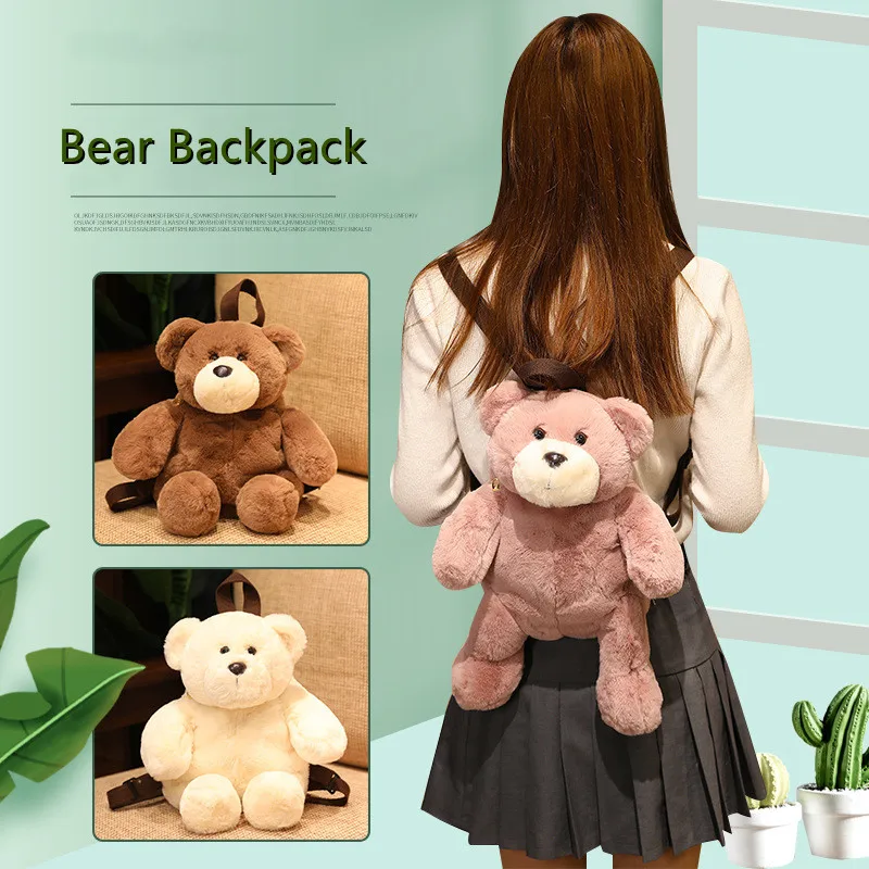 1pc Cartoon Cute 40CM Plush Bear Toys Backpack Children Creative Cute Bear Schoolbag Plush Animals Toys Birthday Xmas Gift
1pc Cartoon Cute 40CM Plush Bear Toys Backpack Children Creative Cute Bear Schoolbag Plush Animals Toys Birthday Xmas Gift