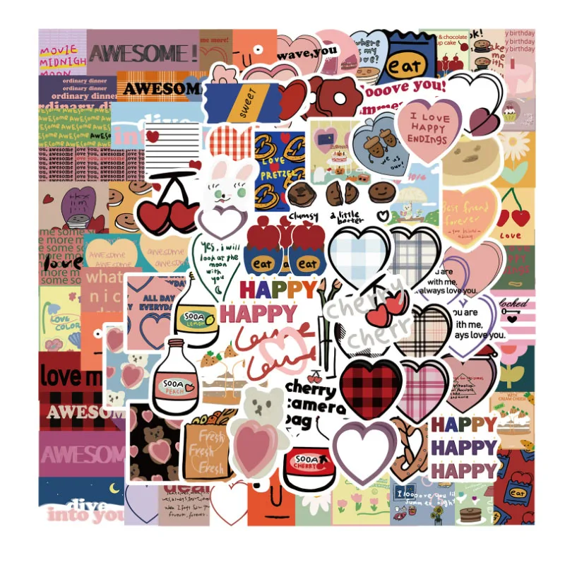 10/50/90Pcs ins style Korean sweet sandwich Skateboard Travel Suitcase Phone Laptop Luggage Stickers Cute Kids Girl Toys
10/50/90Pcs ins style Korean sweet sandwich Skateboard Travel Suitcase Phone Laptop Luggage Stickers Cute Kids Girl Toys