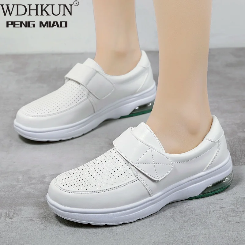 Women Nurse Shoes 2021 Spring Ladies Increase Buckle Flat Shoes Female Non-slip Comfortable Breathable Walk Shoe 35-42
Women Nurse Shoes 2021 Spring Ladies Increase Buckle Flat Shoes Female Non-slip Comfortable Breathable Walk Shoe 35-42