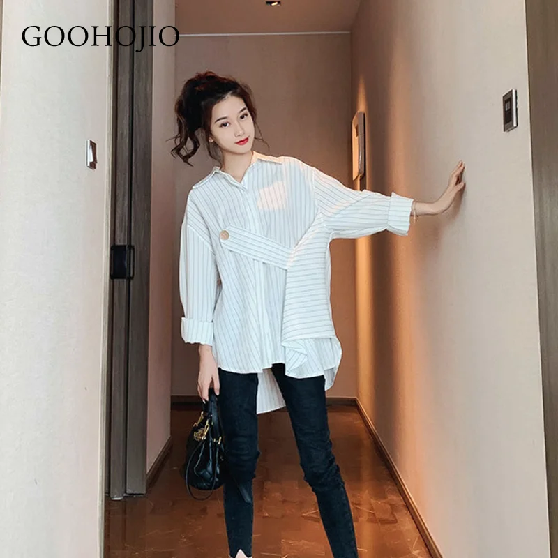 GOOHOJIO 2021 New Spring and Autumn Temperament Blouses Women Buttons All-match Shirts for Women Fashionable Chic Women Blouses
GOOHOJIO 2021 New Spring and Autumn Temperament Blouses Women Buttons All-match Shirts for Women Fashionable Chic Women Blouses