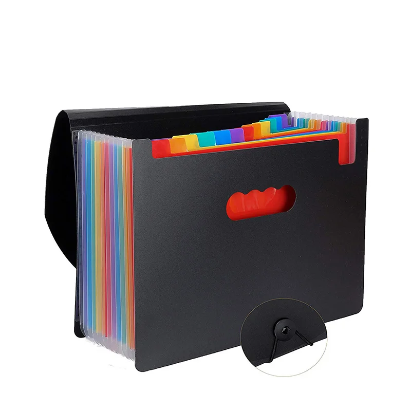 12 Pockets Expanding File Folder A4 Letter Size Portable Document Holder Black Filing Folder Desk Storage Accordion File Product 
12 Pockets Expanding File Folder A4 Letter Size Portable Document Holder Black Filing Folder Desk Storage Accordion File Product