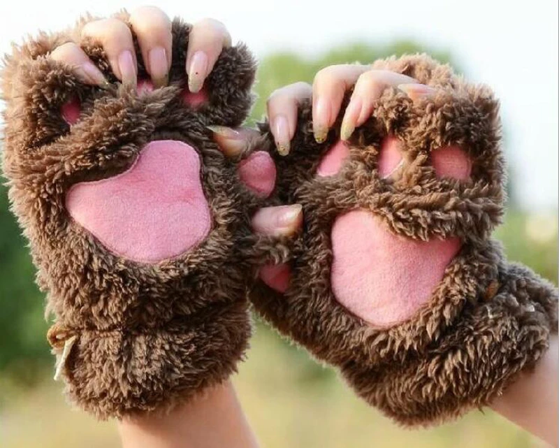 New Women Cute Cat Claw Paw Plush Mittens Warm Soft Plush Short Fingerless Fluffy Bear Cat Gloves Costume Half Finger Party Gift
New Women Cute Cat Claw Paw Plush Mittens Warm Soft Plush Short Fingerless Fluffy Bear Cat Gloves Costume Half Finger Party Gift