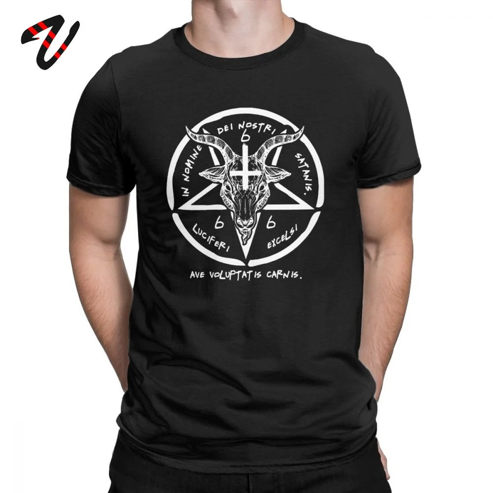 666 Baphomet T-Shirt for Men Demon Tops Crew Neck 100% Cotton Sigil Of Satan T Shirt 90s Goat Head Cool Tee Shirt God Clothes
666 Baphomet T-Shirt for Men Demon Tops Crew Neck 100% Cotton Sigil Of Satan T Shirt 90s Goat Head Cool Tee Shirt God Clothes
