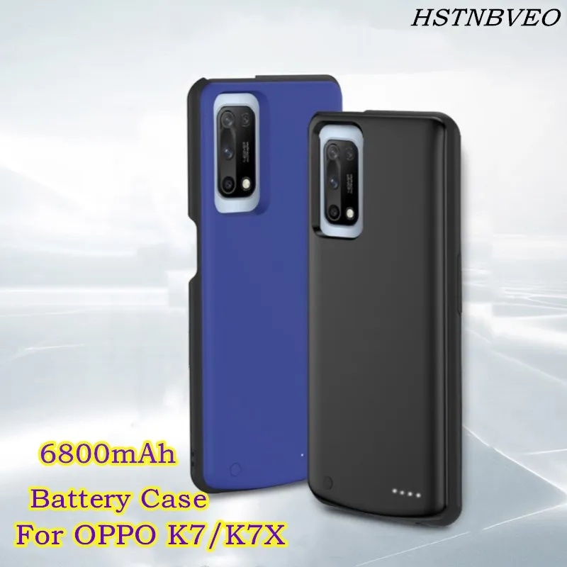 6800mAh Silicone Shockproof Battery Charger Case For OPPO K7 Battery Case Extenal Power Bank For OPPO K7X Charging Cover Capa
6800mAh Silicone Shockproof Battery Charger Case For OPPO K7 Battery Case Extenal Power Bank For OPPO K7X Charging Cover Capa