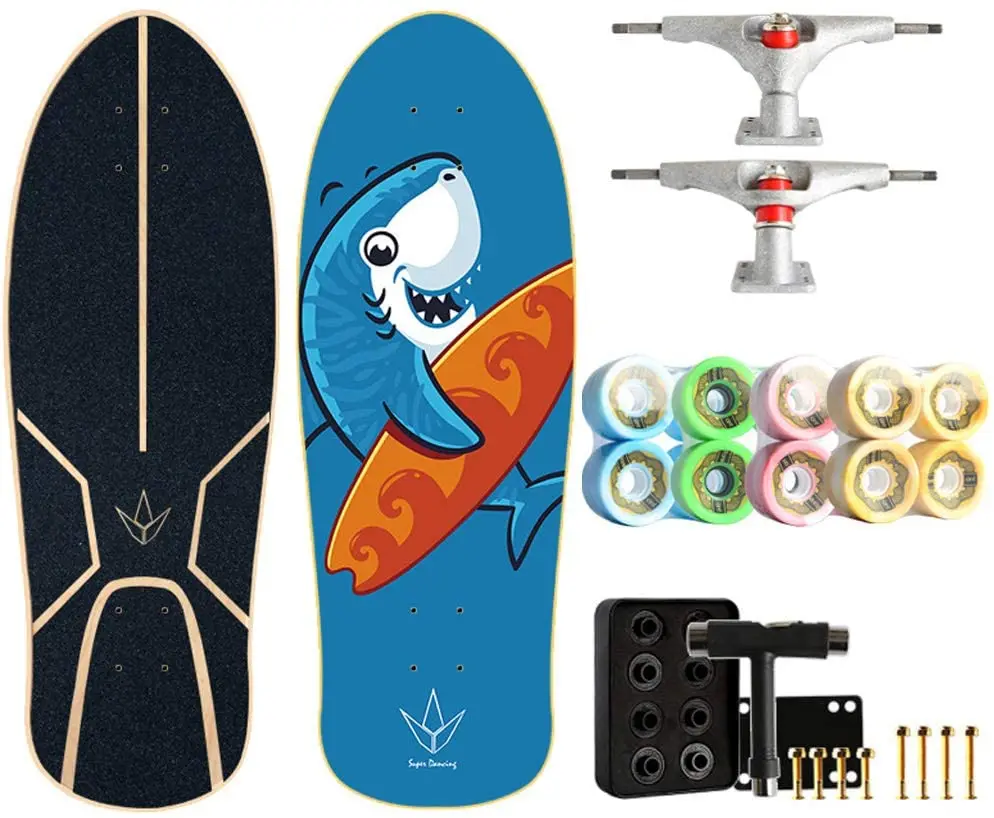 Skateboard 29"X9.8", 7-Layer Maple Skateboard Women's Mini Skateboard Free Pedal Brush Street Skateboard Gift for Beginners
Skateboard 29"X9.8", 7-Layer Maple Skateboard Women's Mini Skateboard Free Pedal Brush Street Skateboard Gift for Beginners
