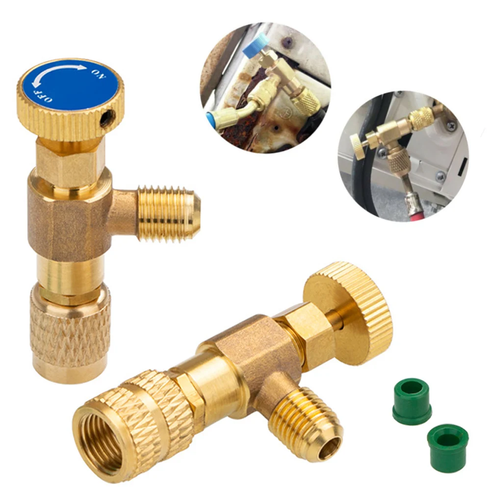 High Quality Liquid Safety Valve R410A R22 Air Conditioning Refrigerant 1/4 " Safety Adapter Hand Tool Parts Home Tool Parts
High Quality Liquid Safety Valve R410A R22 Air Conditioning Refrigerant 1/4 " Safety Adapter Hand Tool Parts Home Tool Parts
