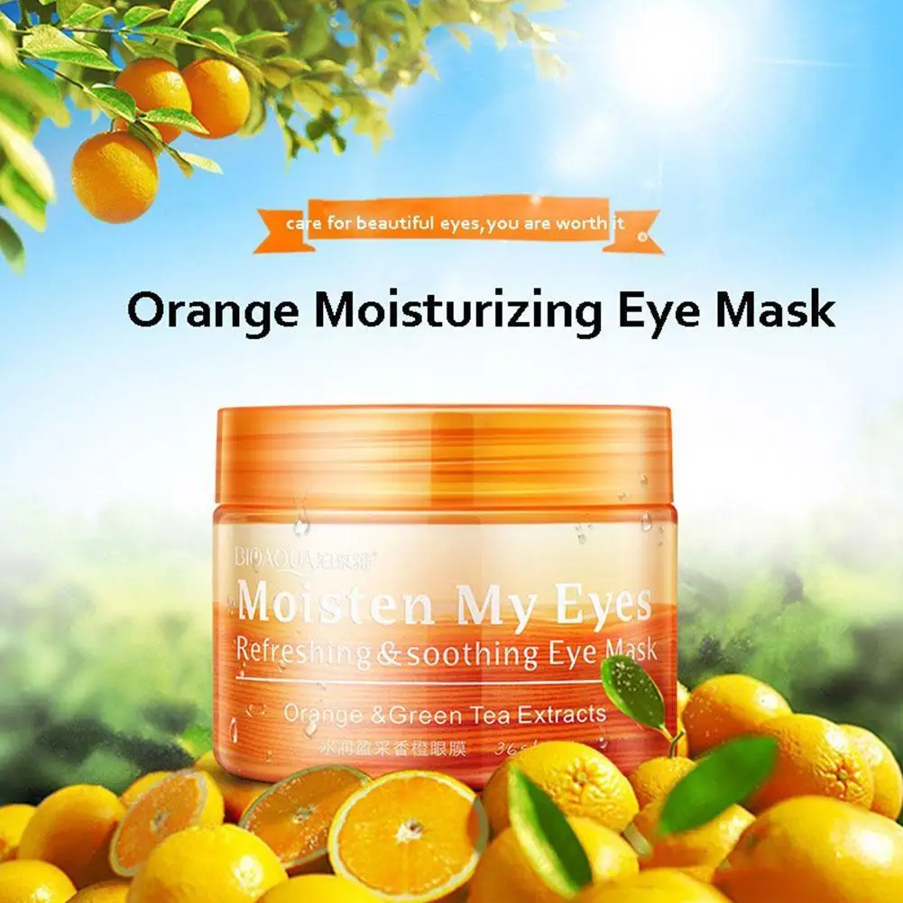 36 pcs/bottle Orange Moisturizing Eye Mask Refreshing Soothing Nourish Moisturizing Gentle Skin Care Women
36 pcs/bottle Orange Moisturizing Eye Mask Refreshing Soothing Nourish Moisturizing Gentle Skin Care Women