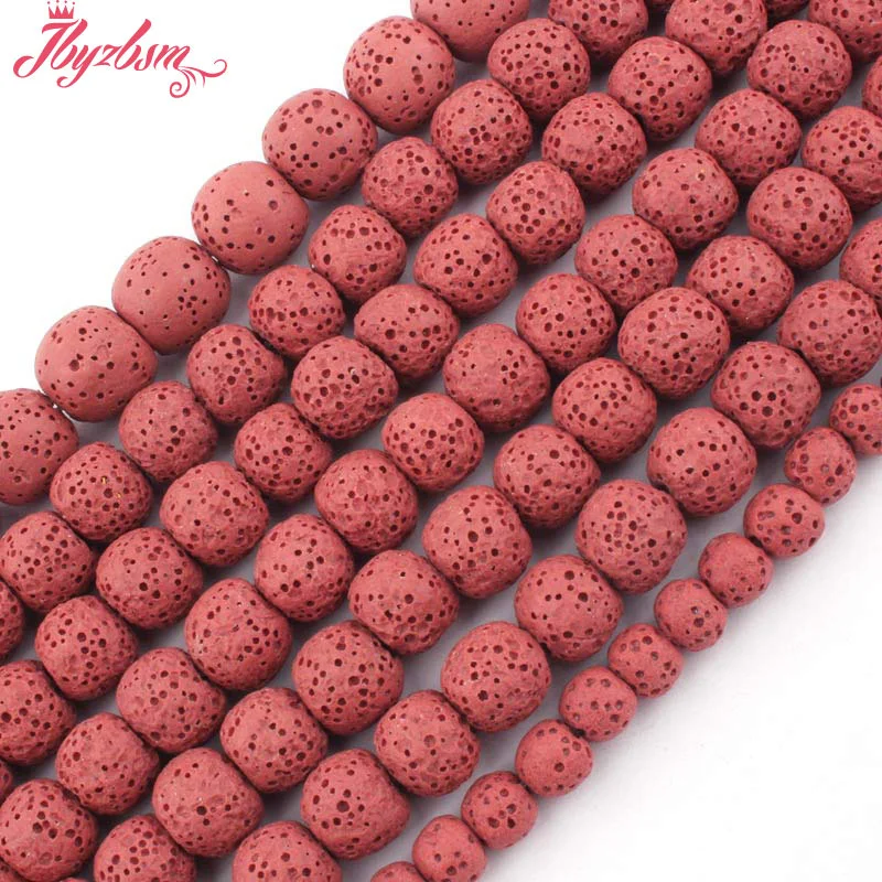 Natural Red Lava Rock Smooth Round Beads 6/8/10/12mm Stone Beads Loose For DIY Necklace Bracelets Jewelry Making Strand 15"
Natural Red Lava Rock Smooth Round Beads 6/8/10/12mm Stone Beads Loose For DIY Necklace Bracelets Jewelry Making Strand 15"
