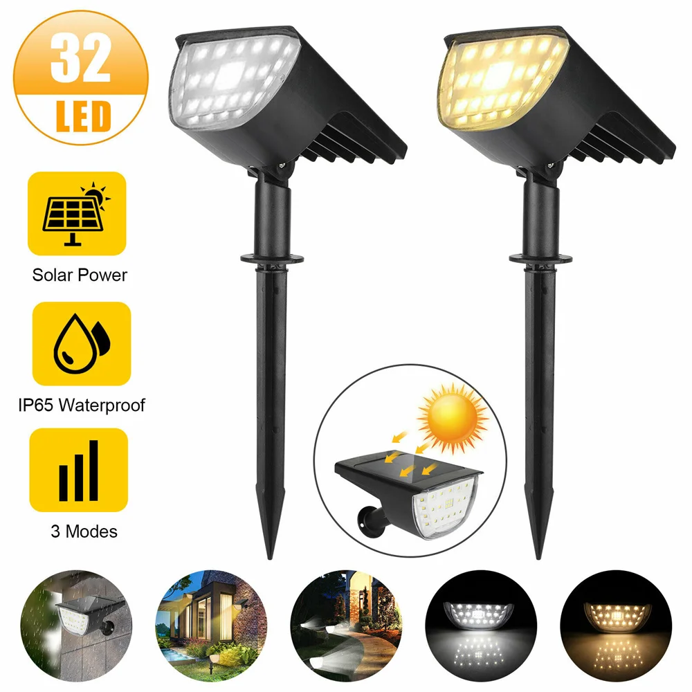 2/4/6PCS 32 Led Solar Lawn Lamp Outdoor Solar Light Waterproof Super Bright Landscape Wall Lamp Garden Decoration Spotlight
2/4/6PCS 32 Led Solar Lawn Lamp Outdoor Solar Light Waterproof Super Bright Landscape Wall Lamp Garden Decoration Spotlight