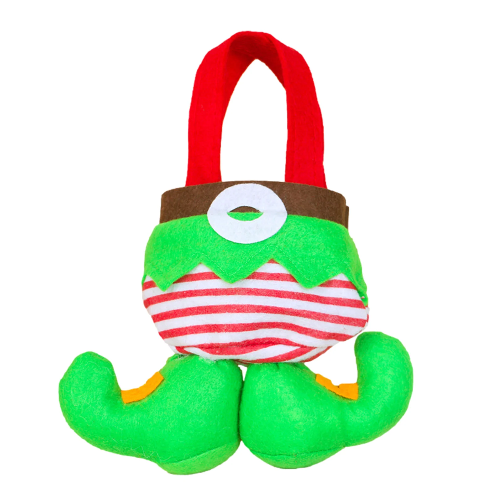 Рождественская сумка с изображением эльфа сумки Санта-Клауса Яркие ботинки для