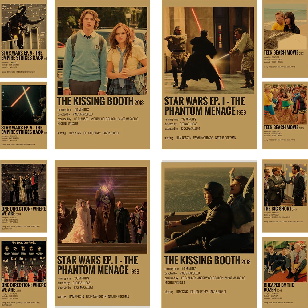 Buy 3 Get 4 39 Movies Retro Kraft Paper Poster Living Room Bar Interior Decoration Sticker Wall Painting
Buy 3 Get 4 39 Movies Retro Kraft Paper Poster Living Room Bar Interior Decoration Sticker Wall Painting