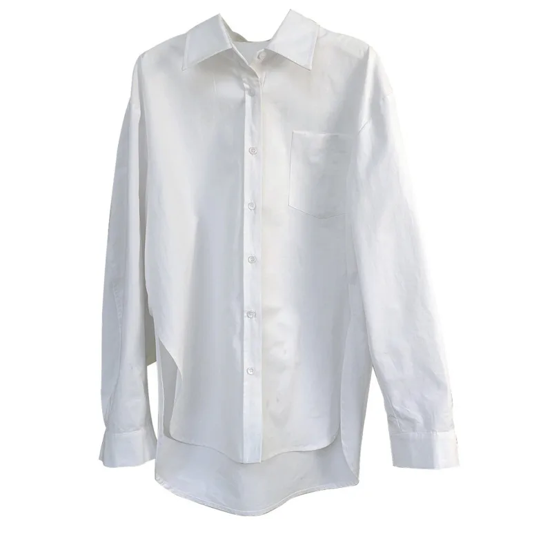 DEAT New Autumn And Spring Fashion Casual Simple Temperament White Loose Slimturn-down Long Sleeve Shirt Top Women SF454
DEAT New Autumn And Spring Fashion Casual Simple Temperament White Loose Slimturn-down Long Sleeve Shirt Top Women SF454