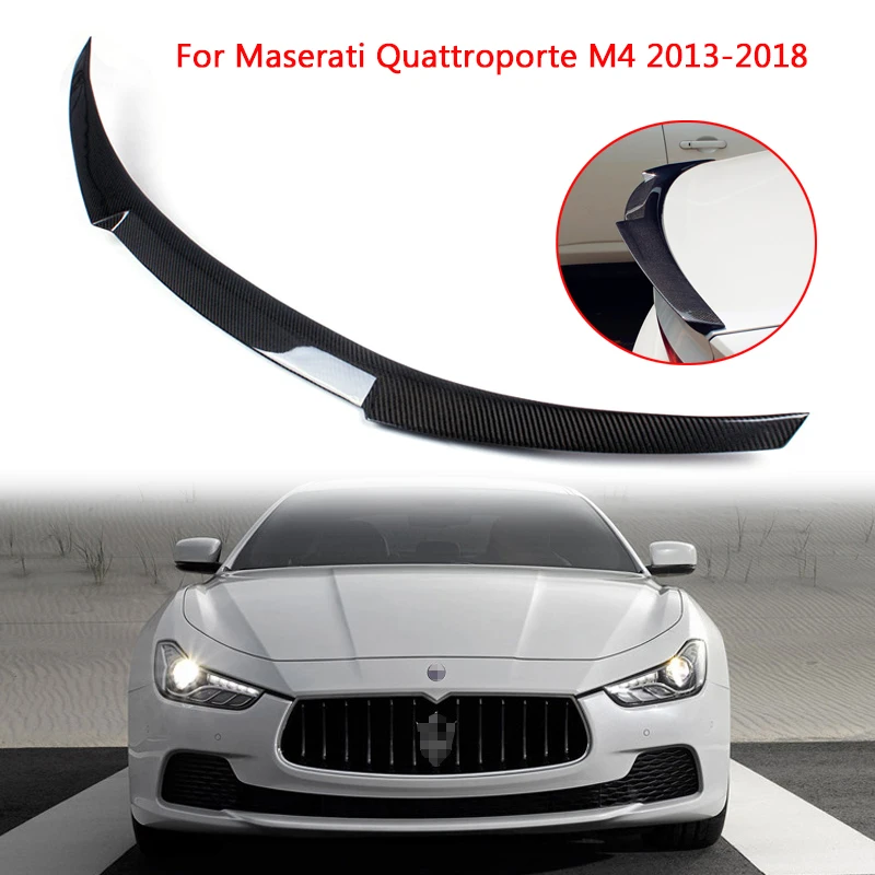Car Rear Spoiler Wing Real Carbon Fiber for Maserati Quattroporte M4 Style 2013-18 Car Styling Auto Rear Truck Spoiler Tail Lip
Car Rear Spoiler Wing Real Carbon Fiber for Maserati Quattroporte M4 Style 2013-18 Car Styling Auto Rear Truck Spoiler Tail Lip