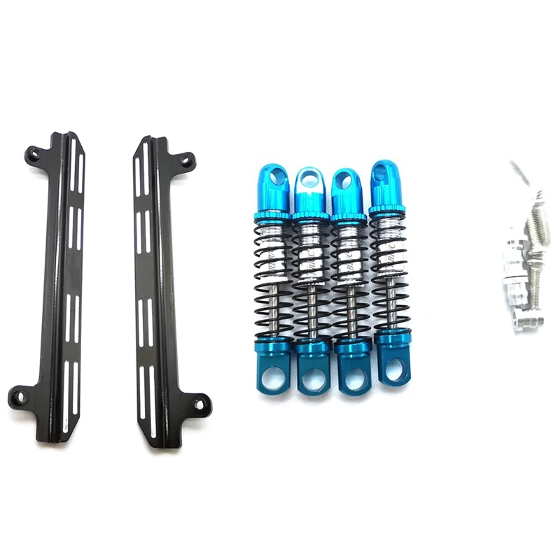 2 Set RC Car Part: 1 Set Metal Shock Absorber Damper Blue & 1 Set Metal Side Cleat Pedal Sliders Black
2 Set RC Car Part: 1 Set Metal Shock Absorber Damper Blue & 1 Set Metal Side Cleat Pedal Sliders Black