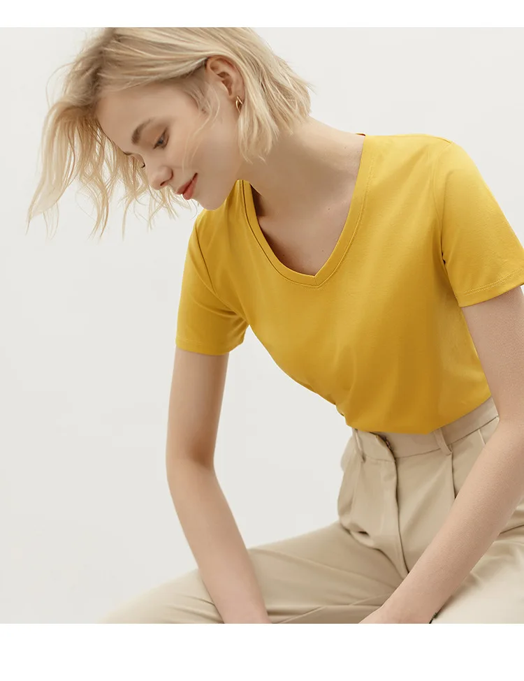 2021 летняя популярная женская одежда из чистого хлопка, Повседневная Популярная футболка с круглым вырезом и коротким рукавом
2021 летняя популярная женская одежда из чистого хлопка, Повседневная Популярная футболка с круглым вырезом и коротким рукавом