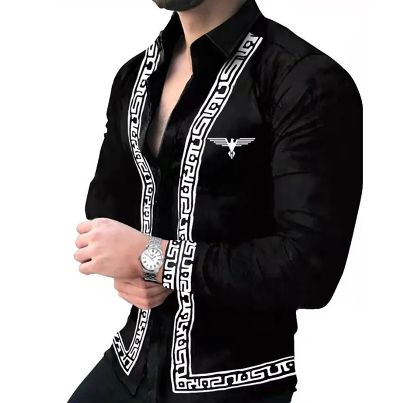 2021 New Men's Digital printing Shirts Male Slim Fit Long Sleeve Flower Print Casual Party Shirt Tops
2021 New Men's Digital printing Shirts Male Slim Fit Long Sleeve Flower Print Casual Party Shirt Tops