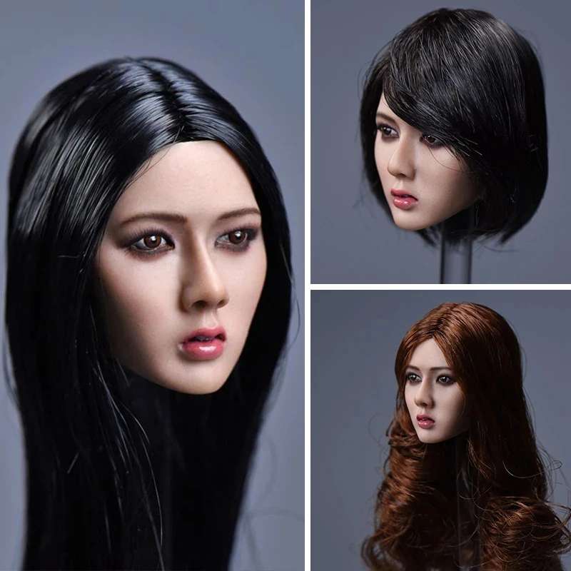 1/6 Asian Girl Xiu Long Short Hair Head Sculpt Carved PVC Model for 12'' PH TBL Female Suntan Color Action Figure YMTOYS
1/6 Asian Girl Xiu Long Short Hair Head Sculpt Carved PVC Model for 12'' PH TBL Female Suntan Color Action Figure YMTOYS
