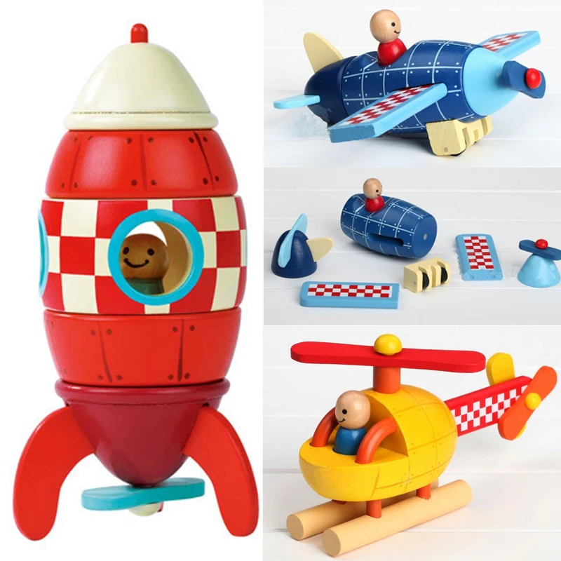 Wood 3d Toys Removal Disassembly Assembly Helicopter Rocket Puzzle Toys Magnetic Wood Educational Toys Diecasts & Toy Vehicles
Wood 3d Toys Removal Disassembly Assembly Helicopter Rocket Puzzle Toys Magnetic Wood Educational Toys Diecasts & Toy Vehicles