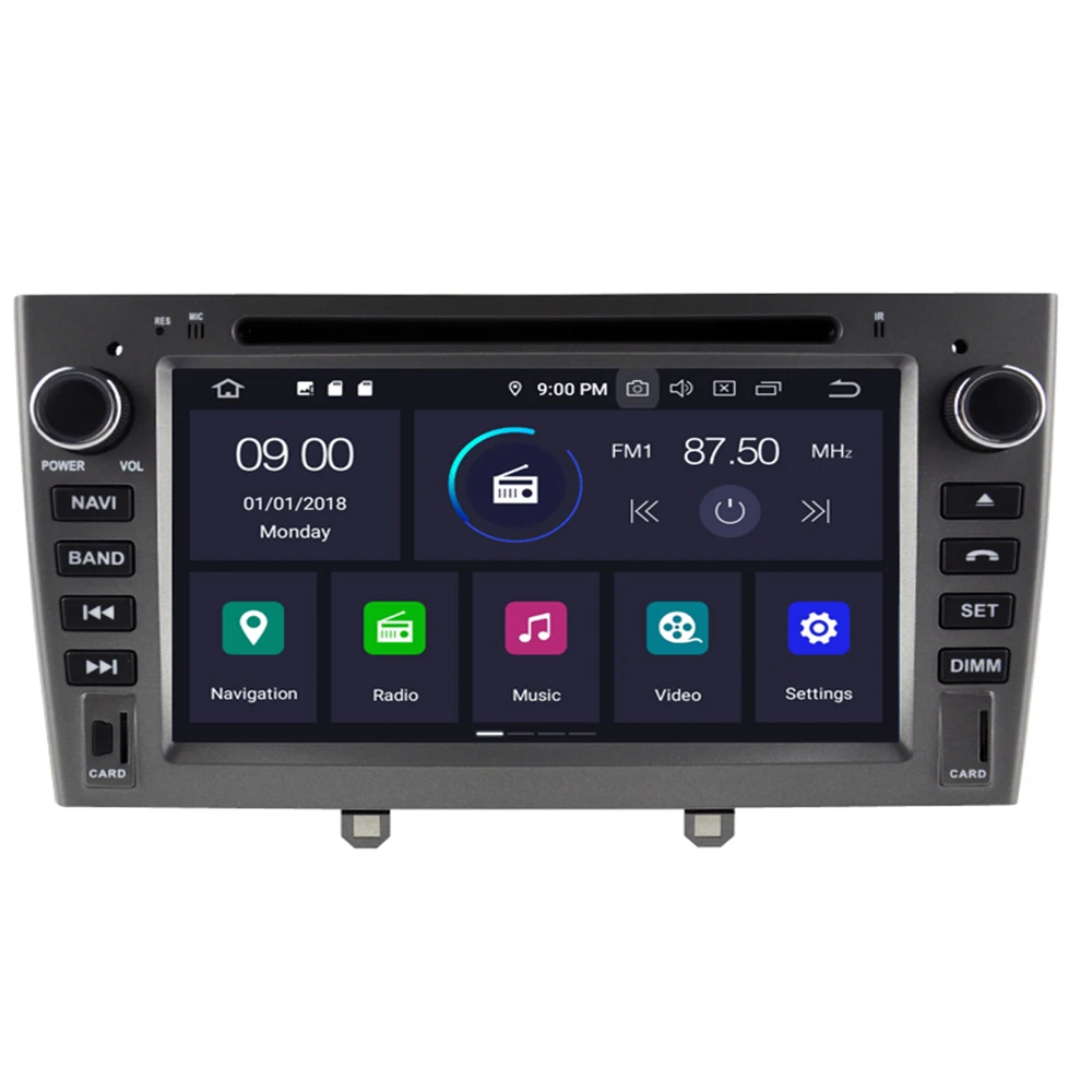 Бесплатная доставка! Андроид 10 8 Core dvd плеер для автомобиля GPS Navi Peugeot 408 308 308SW аудио